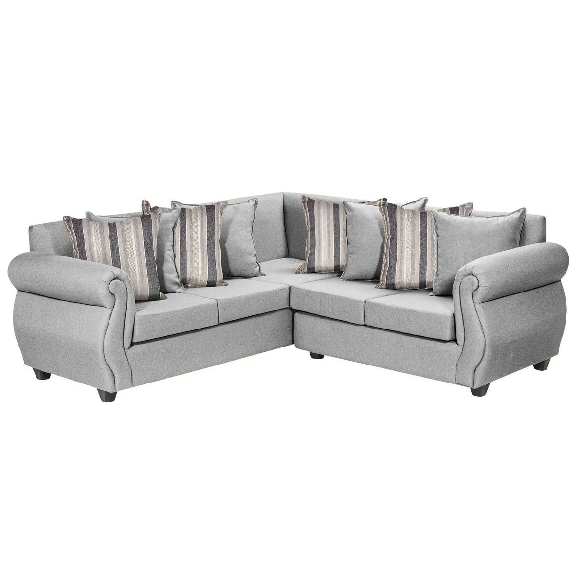 DECOOUTLET - Sofá Seccional 5 cuerpos Milan 203x75x200 cm Gris claro