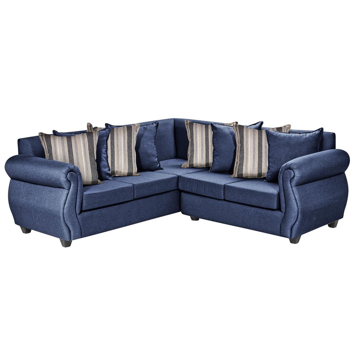 DECOOUTLET - Sofá Seccional 5 cuerpos Milan 203x75x200 cm Azul