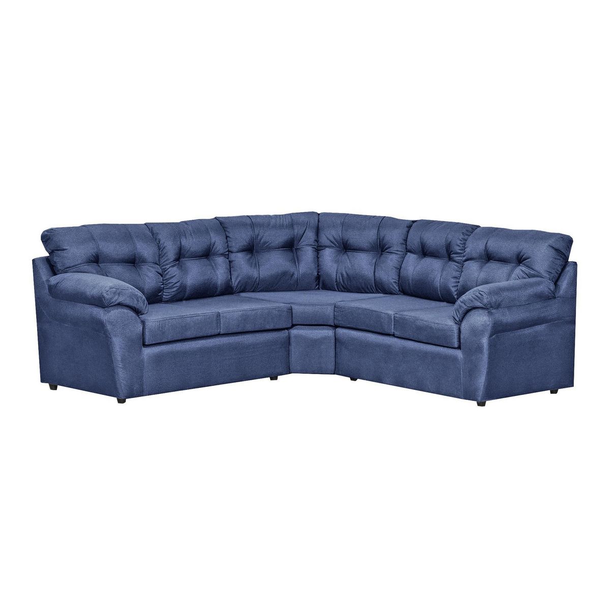 DECOOUTLET - Sofá Seccional 5 cuerpos Polonia 190x90x180 cm Azul