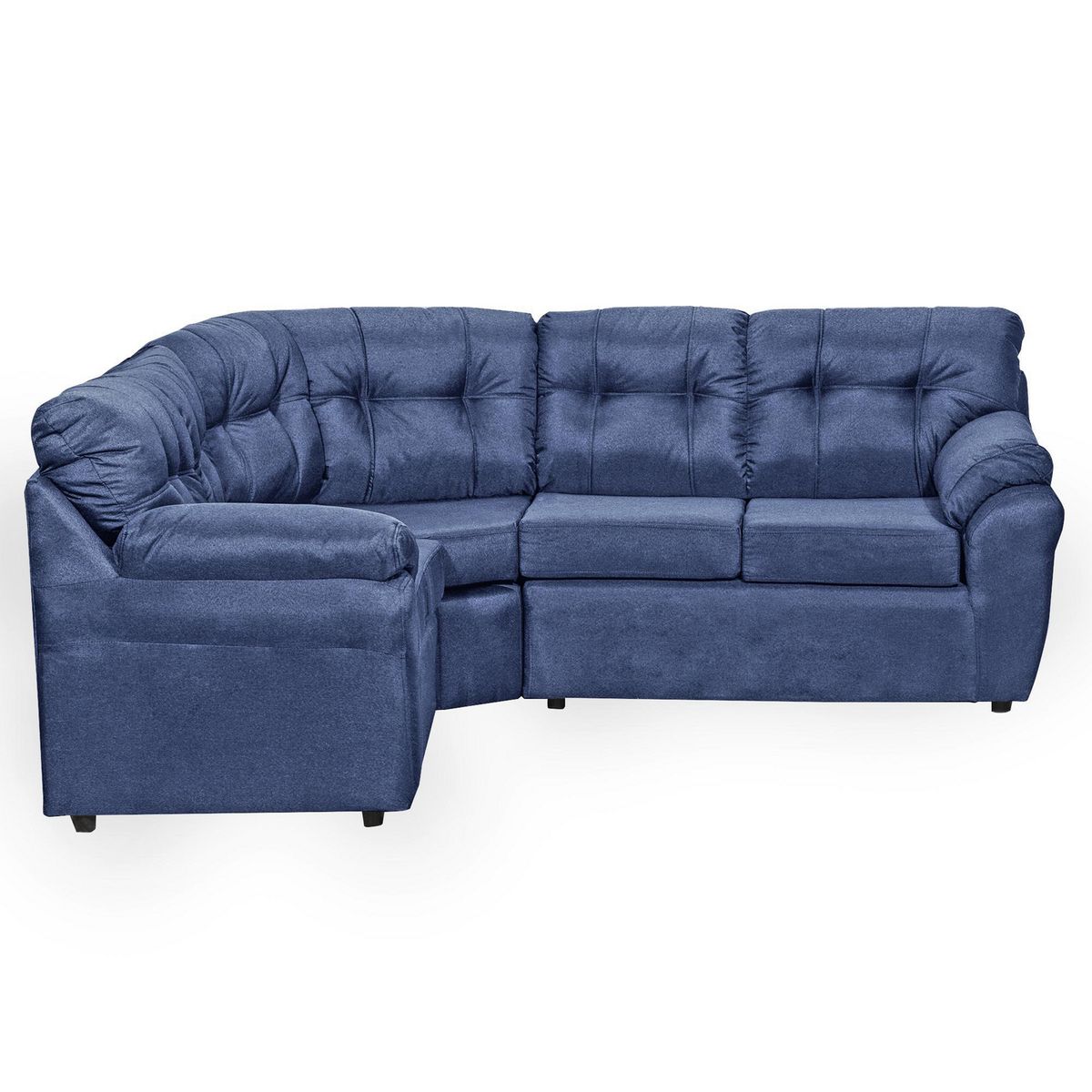 DECOOUTLET - Sofá Seccional 5 cuerpos Polonia 190x90x180 cm Azul