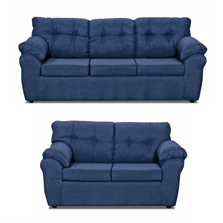 DECOOUTLET Living 5 cuerpos Polonia 75x90x183 cm Azul