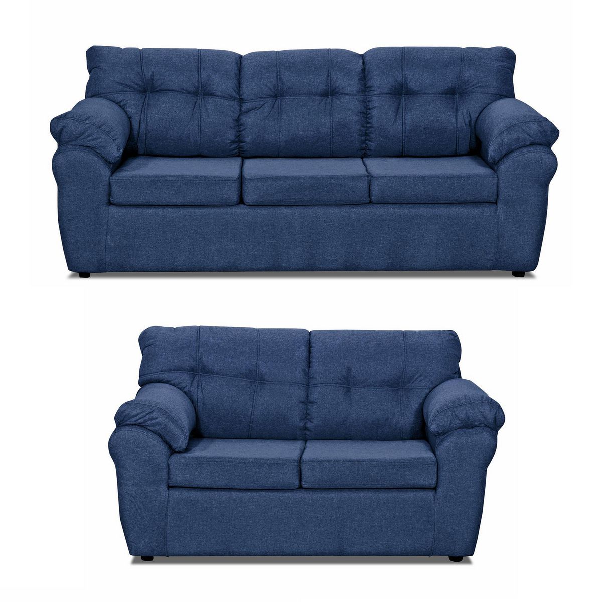 DECOOUTLET - Living 5 cuerpos Polonia 75x90x183 cm Azul