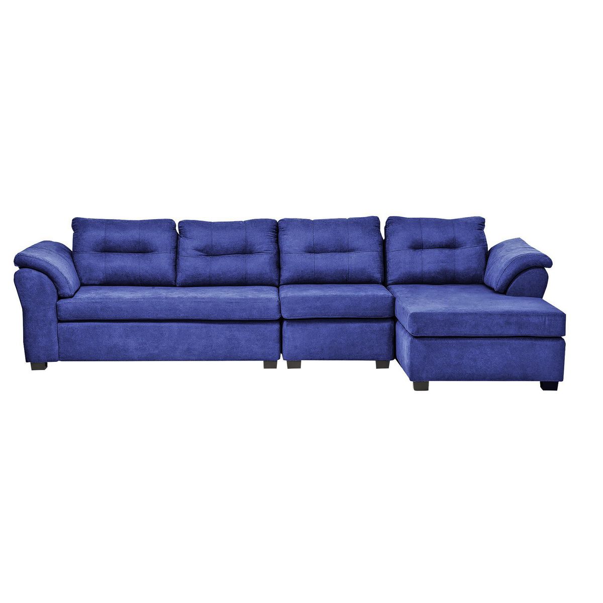 DECOOUTLET - Sofá Seccional 4 cuerpos Laos 160x90x336 cm Azul