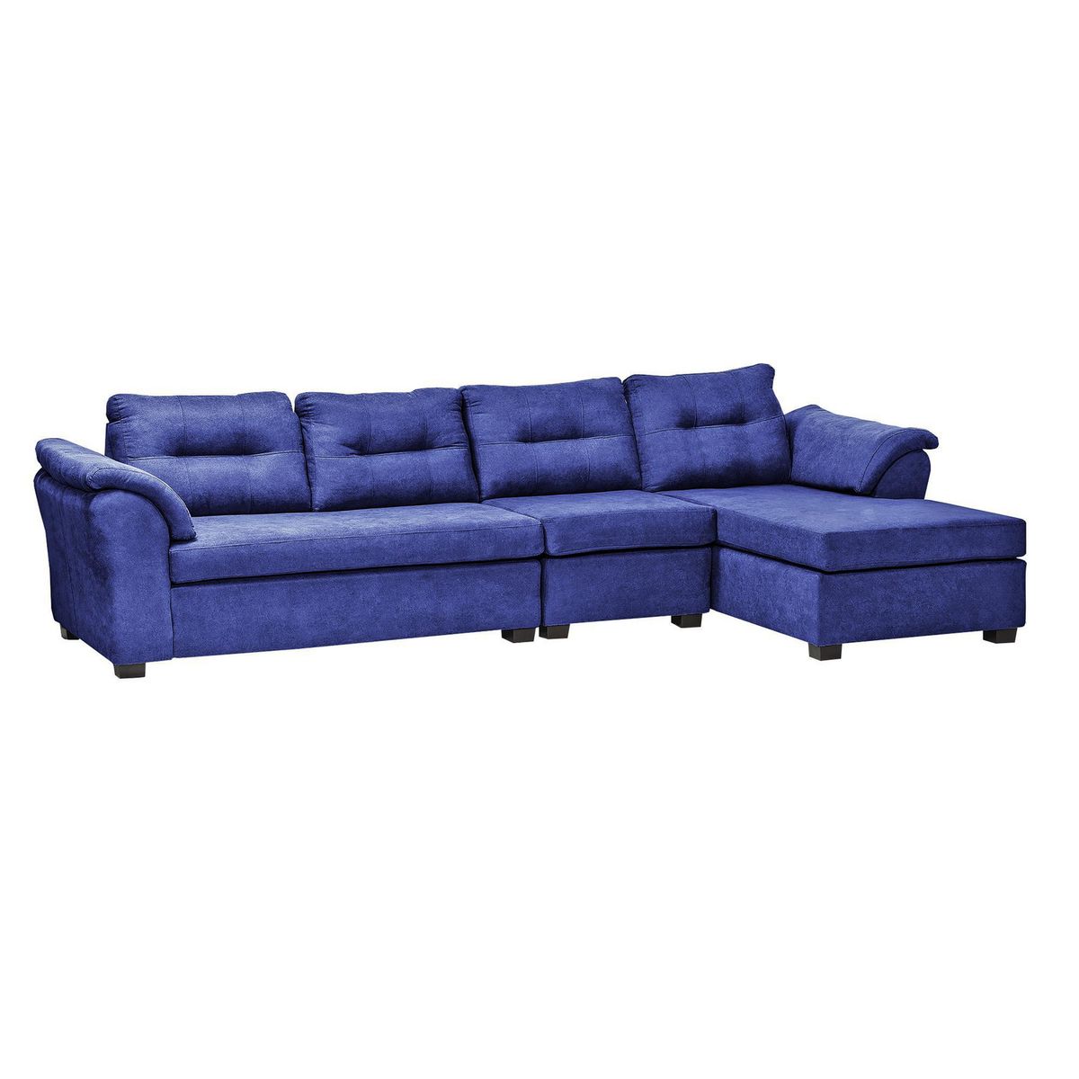 DECOOUTLET - Sofá Seccional 4 cuerpos Laos 160x90x336 cm Azul