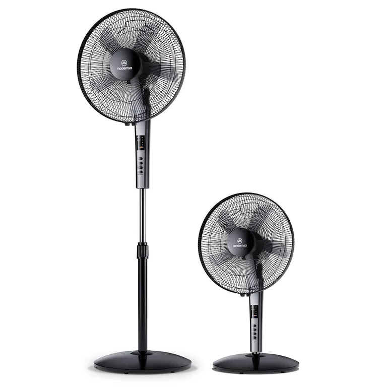 Ventilador Pedestal Negro