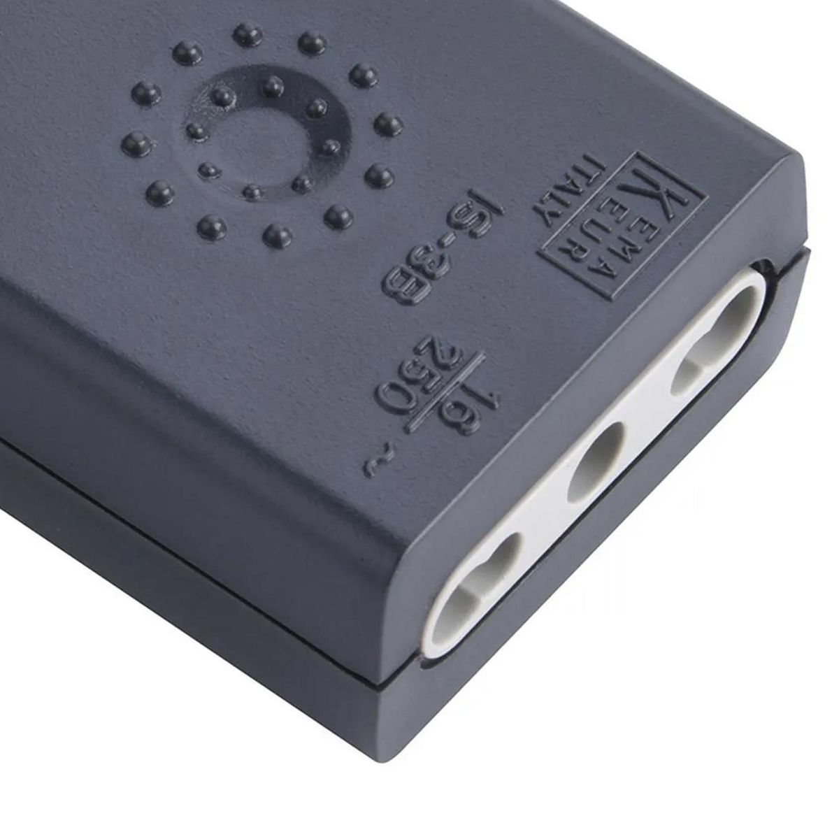 HALUX - Enchufe hembra volante 10/16A 2P+T Negro Halux