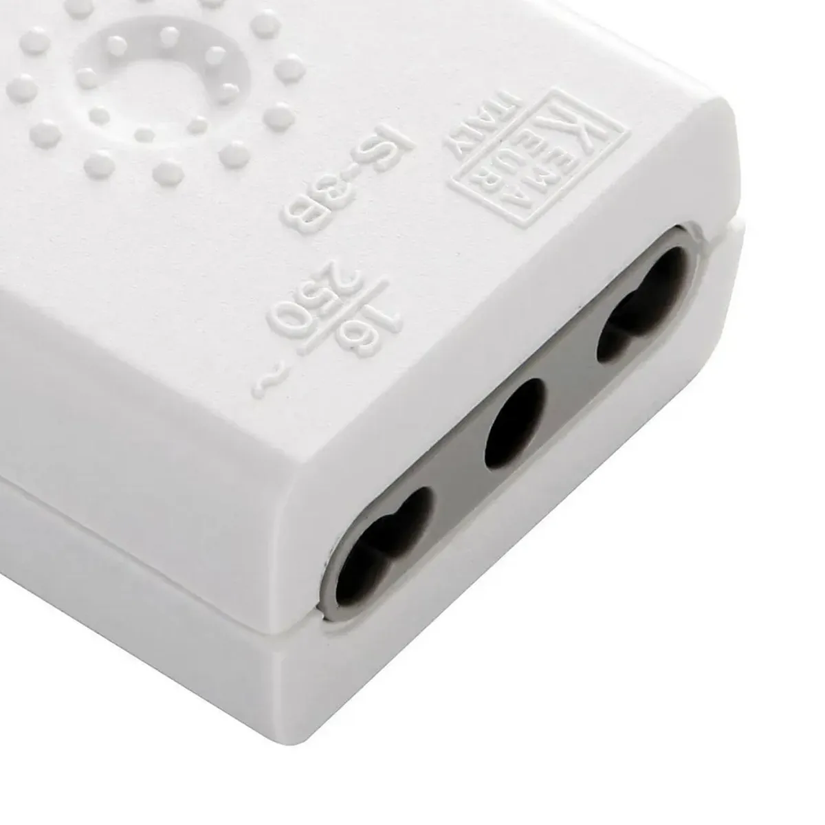 HALUX - Enchufe hembra volante 10/16A 2P+T Blanco Halux