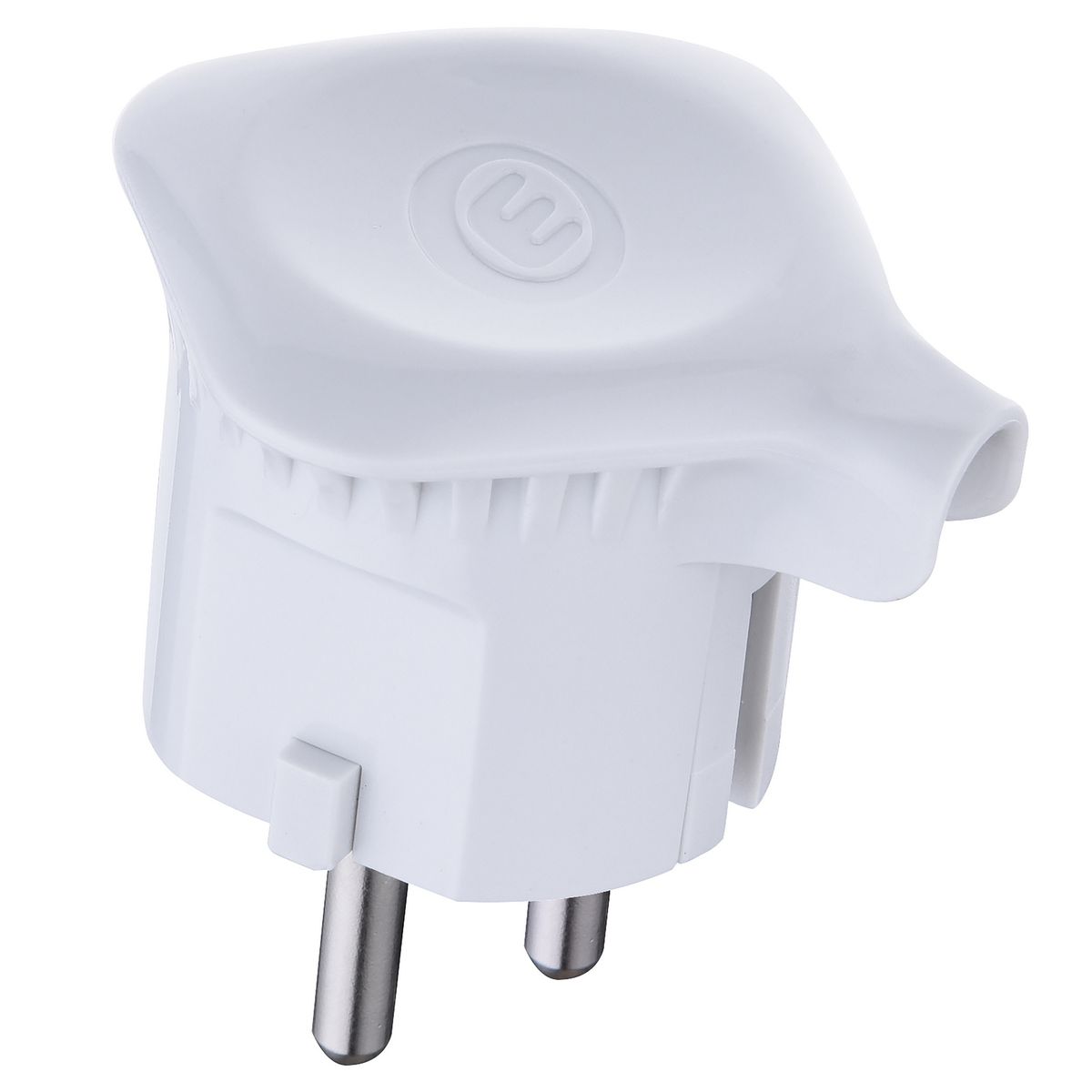 HALUX - Enchufe macho volante schuko 16A 2P+T Blanco Halux