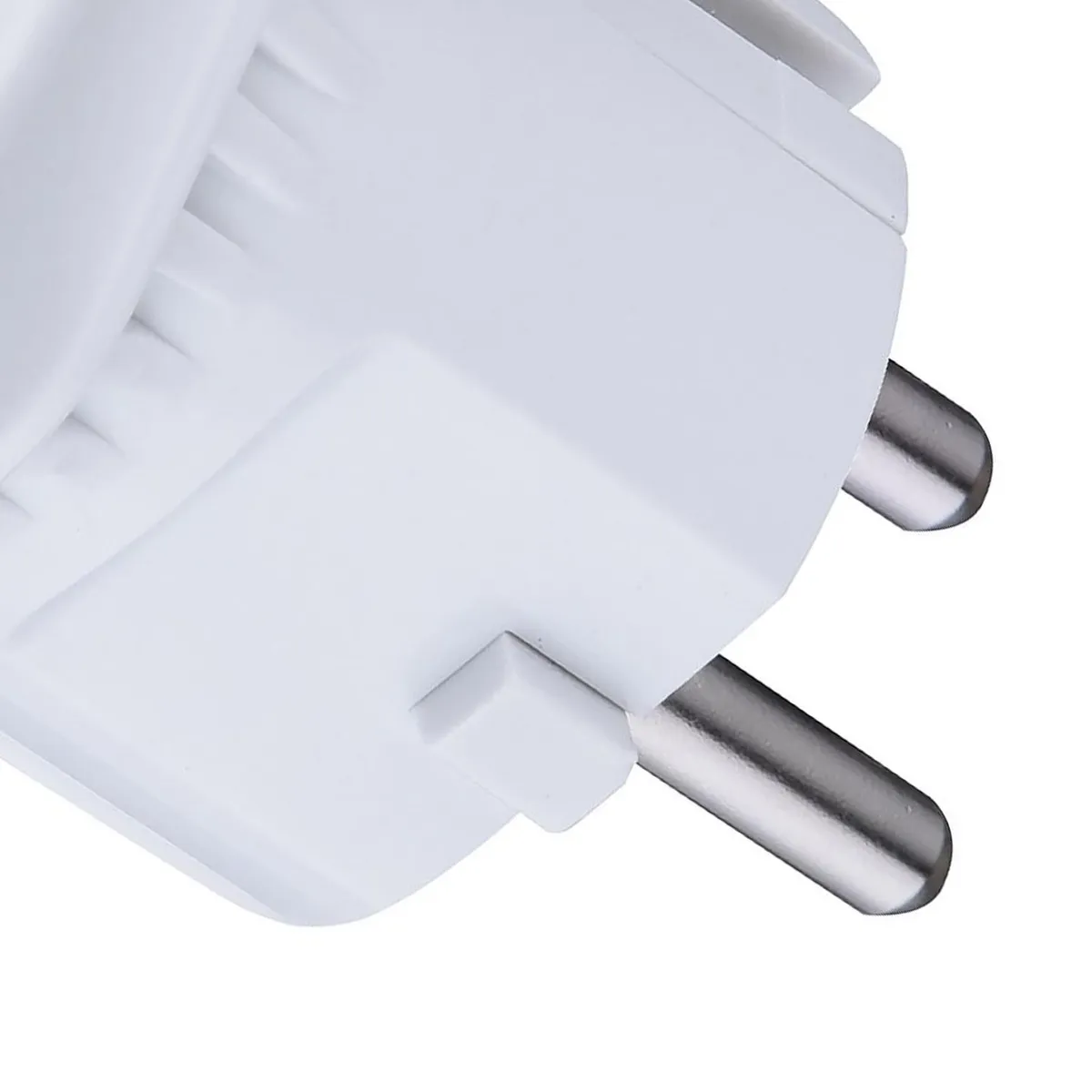 HALUX - Enchufe macho volante schuko 16A 2P+T Blanco Halux