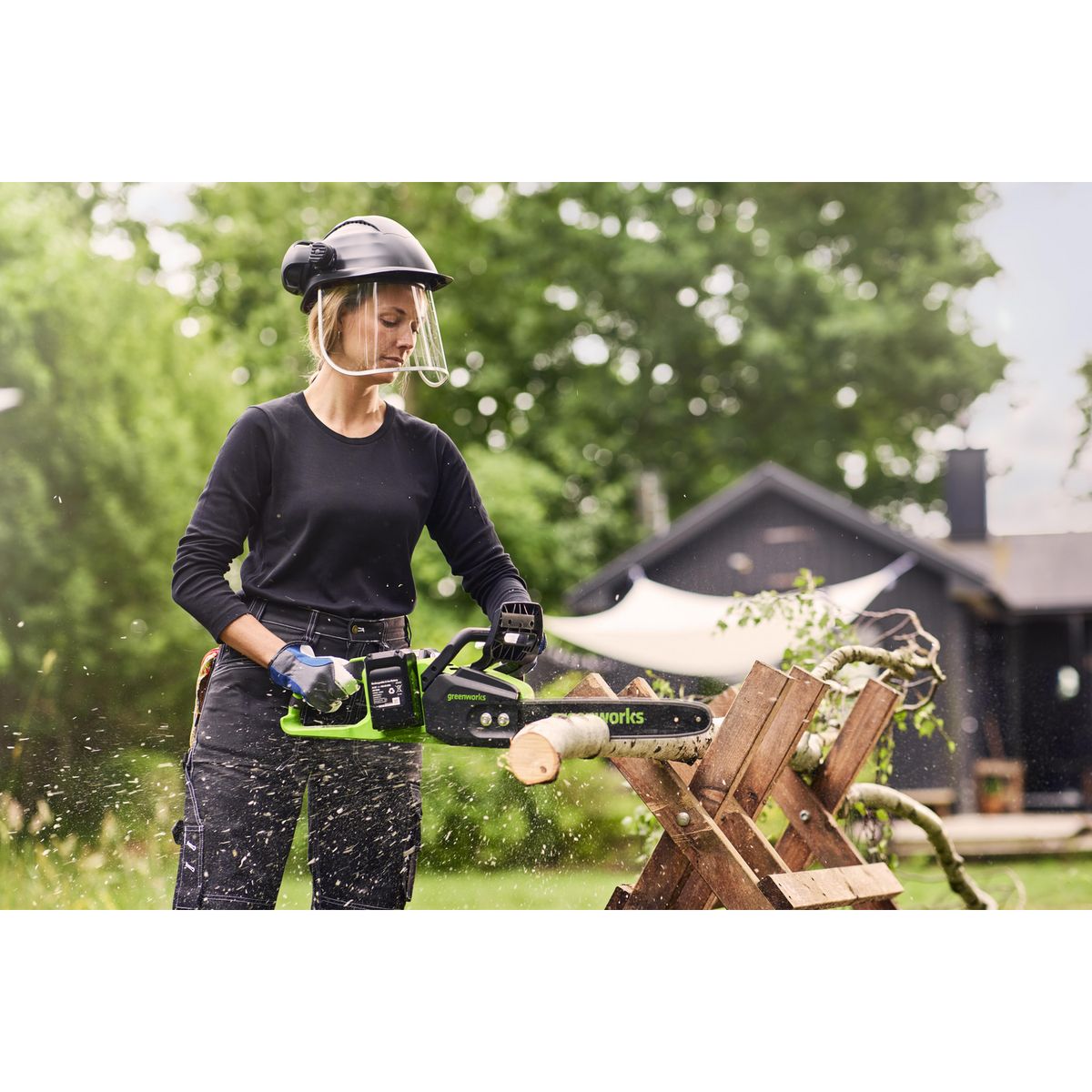 GREENWORKS - Motosierra PRO inalambrico 48V 16"+KIT