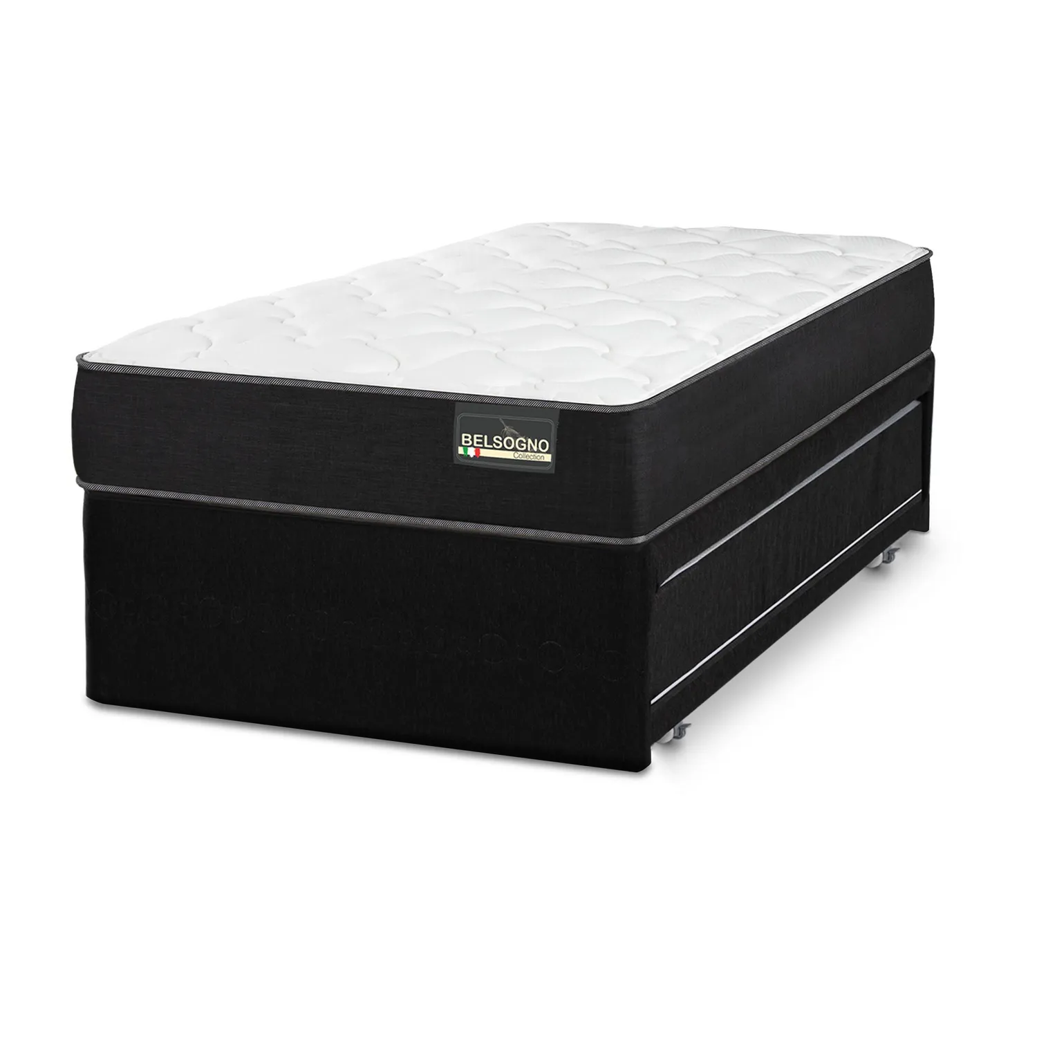 Divan 1 plaza Nido Belsogno One Black Blanco, negro | Sodimac Chile
