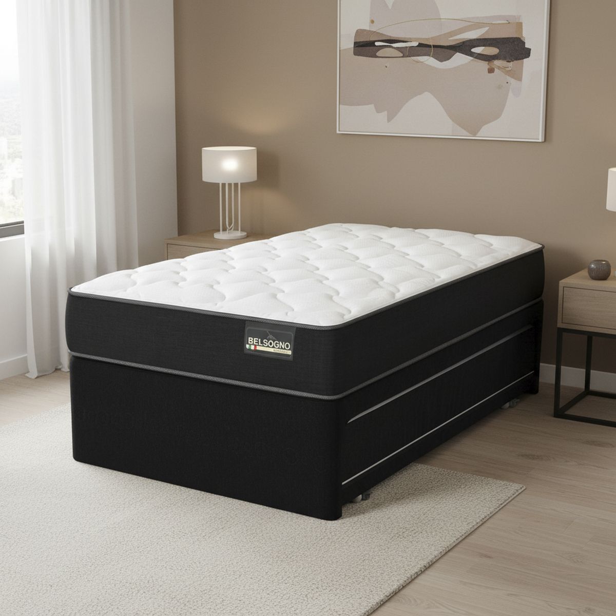 BELSOGNO - Divan 1 plaza Nido Belsogno One Black Negro