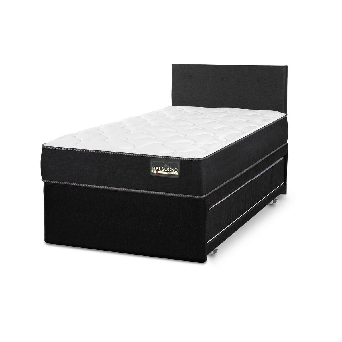 BELSOGNO - Divan 1 plaza Nido Belsogno One Black Blanco, negro