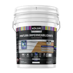 KOLOR - Pintura Impermeabilizante Fibrocemento Blanco 5GL