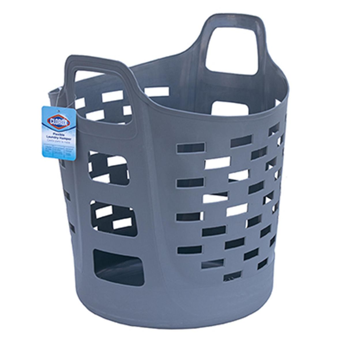 CLOROX - Cesta para ropa color gris 35 l