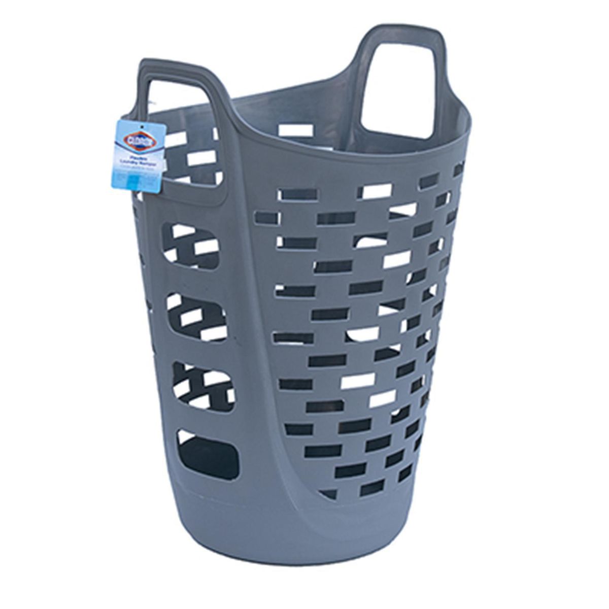 CLOROX - Cesta para ropa color gris 70 l