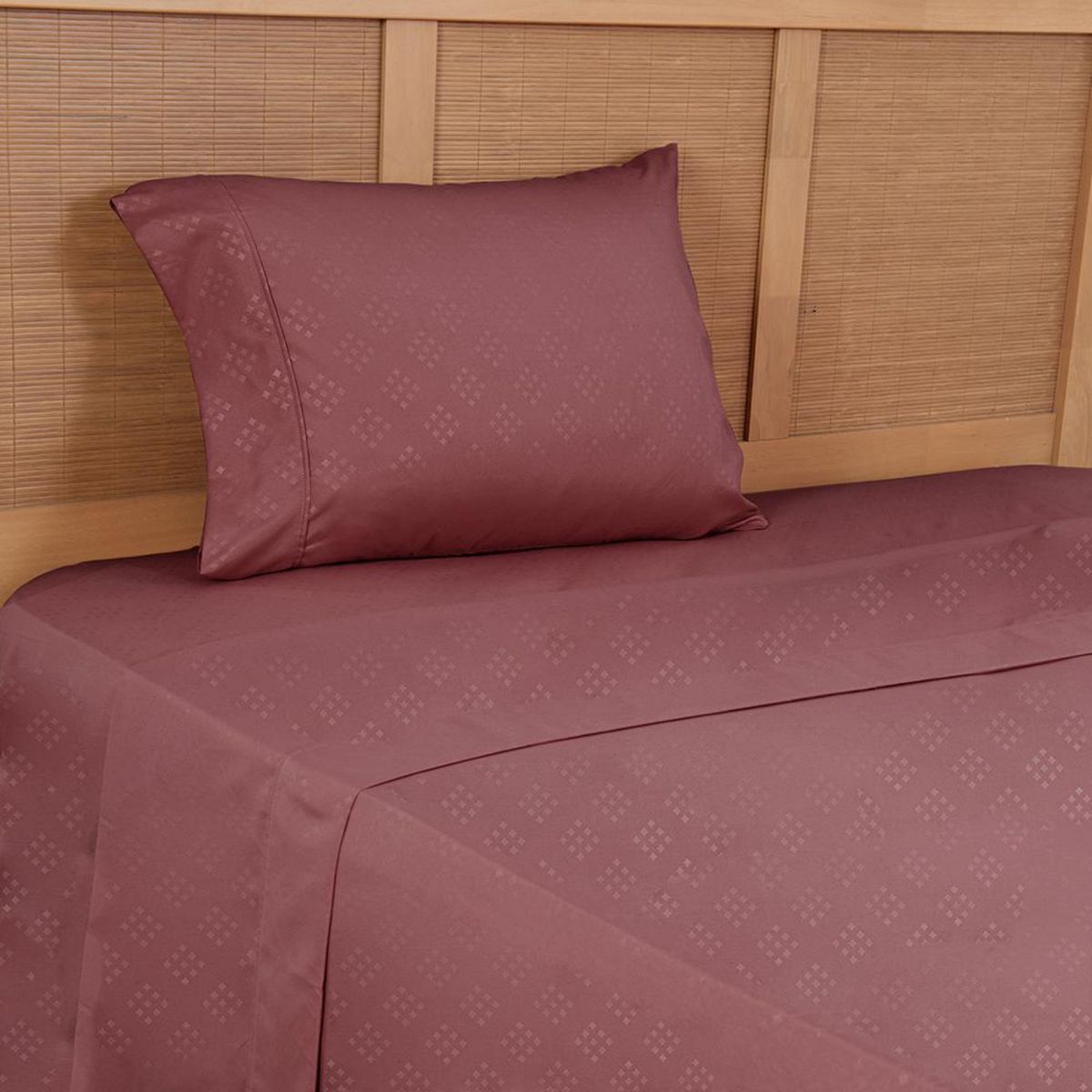 PLUMETTI - Sábana Embossed 1.5 plazas Rojo