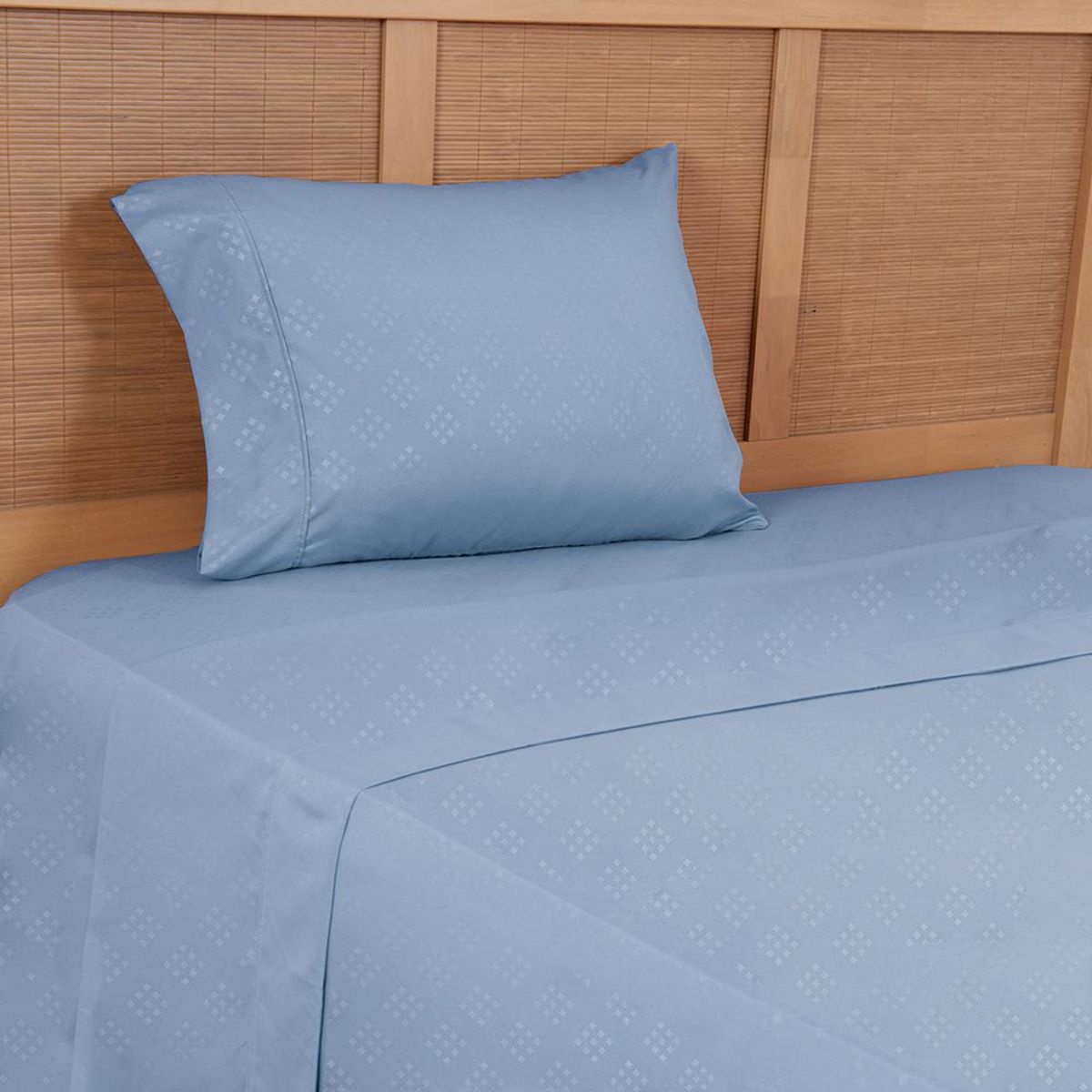 PLUMETTI - Sábana Embossed 1.5 plazas Celeste