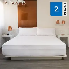 MASHINI - Sábana Hotel Set 200 Hilos Blanco