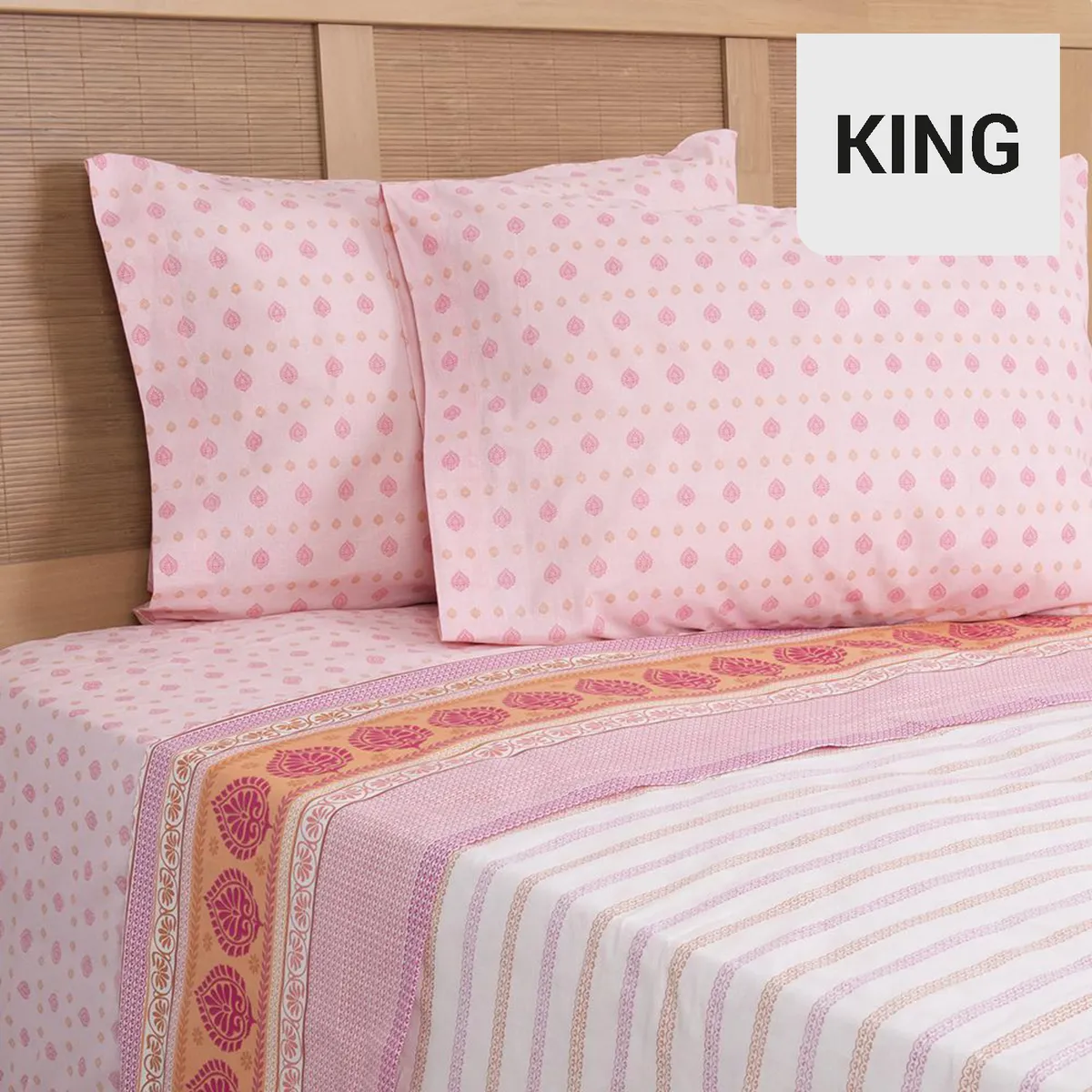 MASHINI - Sábana Estampadas 144 Hilos Caico