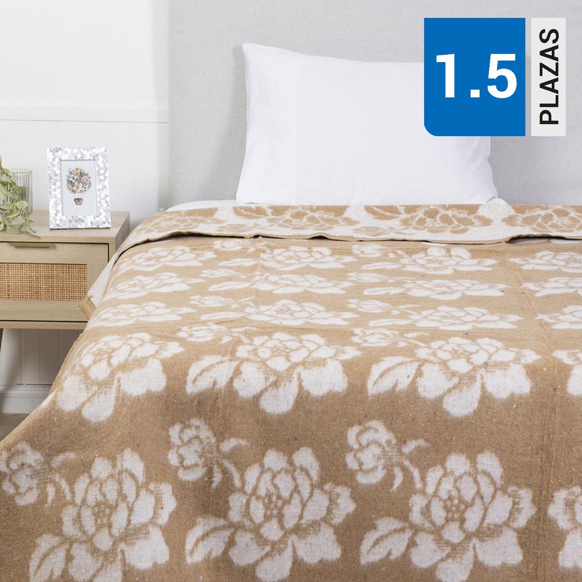 MASHINI - Frazada Térmica Noruega 1.5 plazas Beige