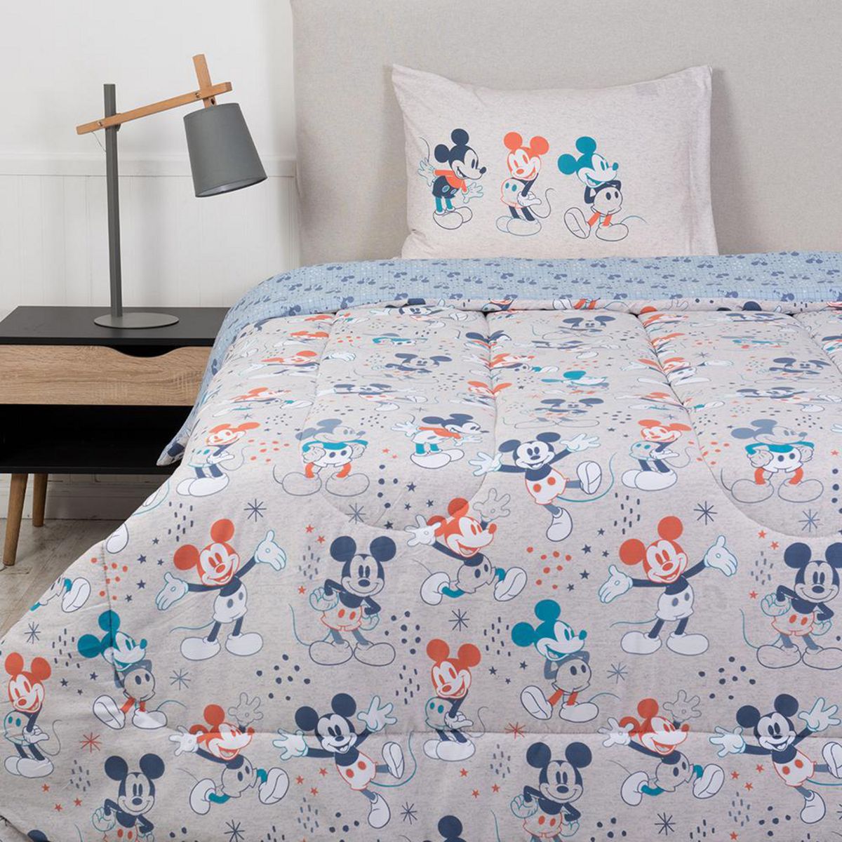 MASHINI - Plumón 1.5 plazas Estampado Multicolor 