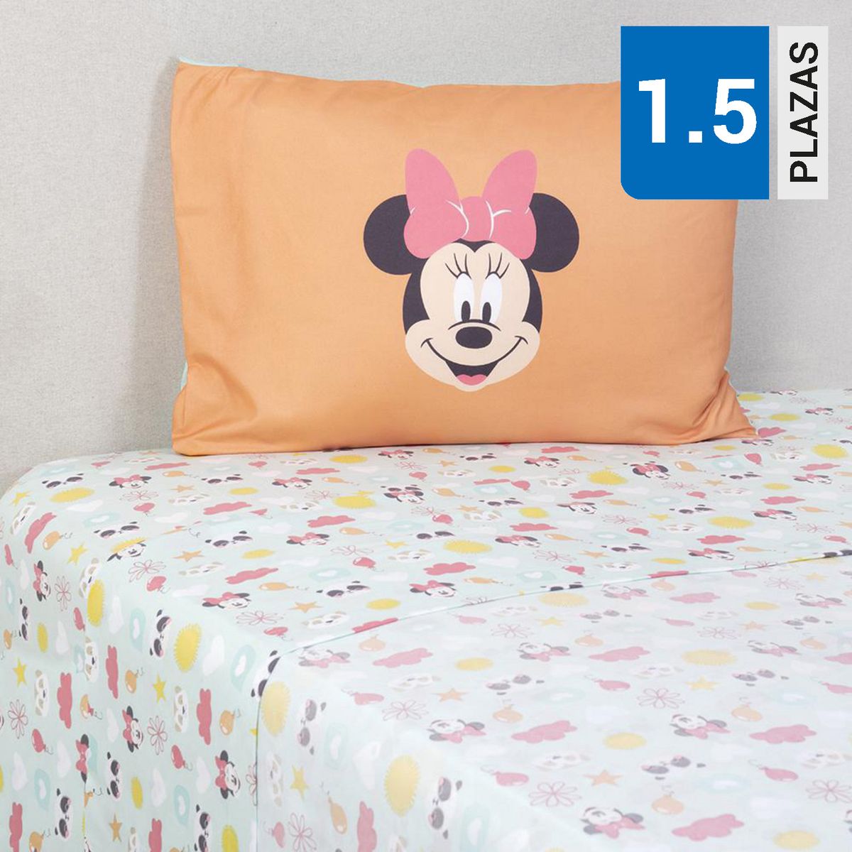 GENERICO - Sábana Estampada 1.5 plazas Multicolor