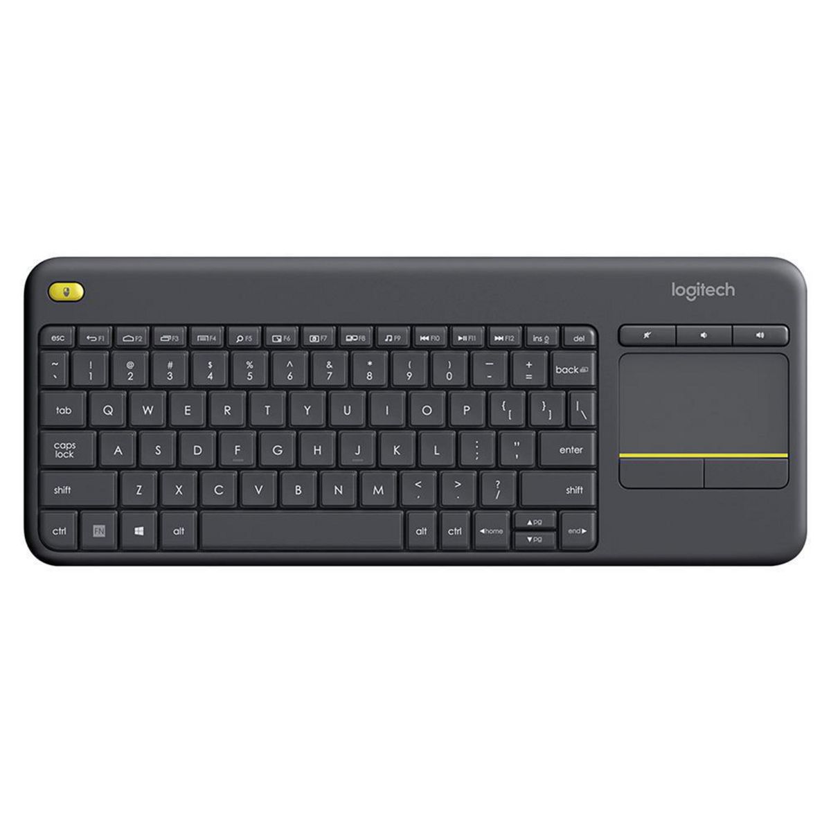 LOGITECH - Teclado inalámbrico K400 Plus Touch Pad