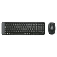 Combo teclado + mouse MK220 negro