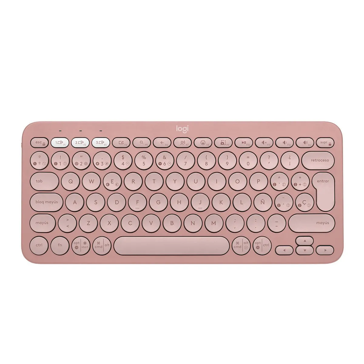 LOGITECH - Teclado bluetoth Pebble Keys 2 K380 rosado