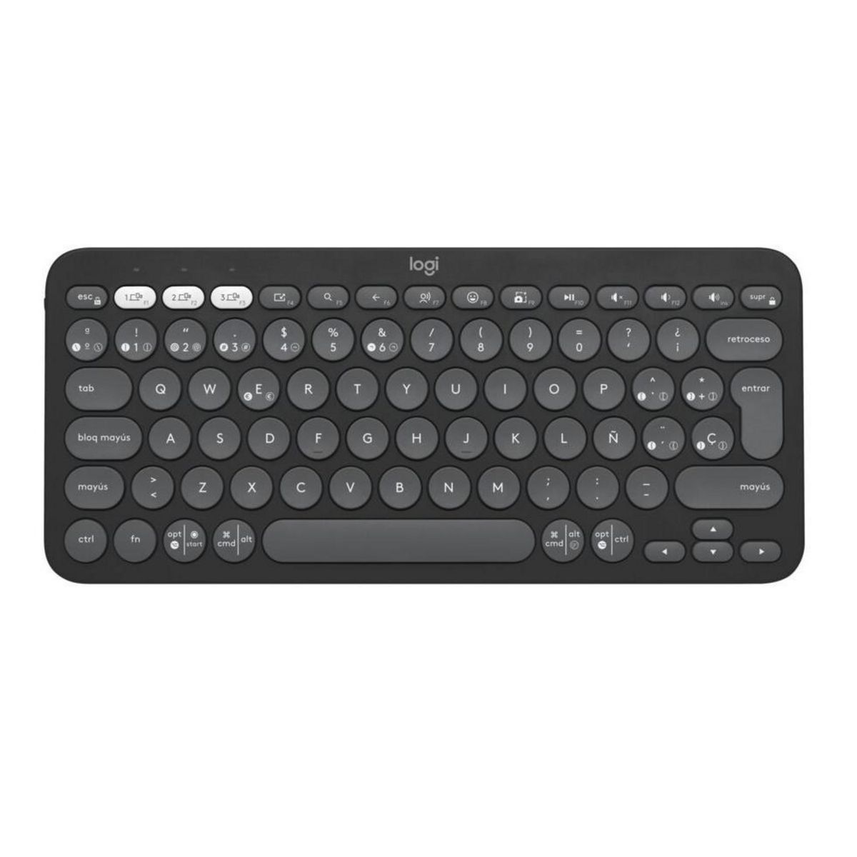 LOGITECH - Teclado bluetoth Pebble Keys 2 K380 grafito