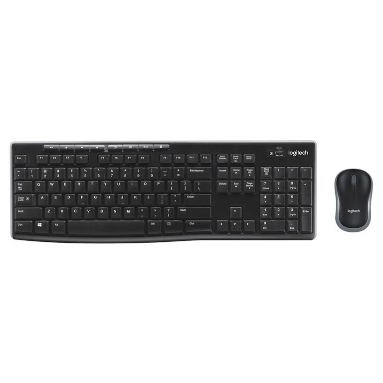 Combo teclado + mouse MK270 negro