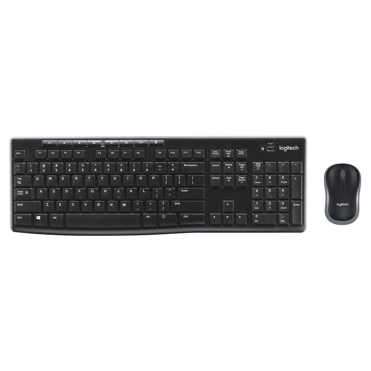 LOGITECH - Combo teclado + mouse MK270 negro