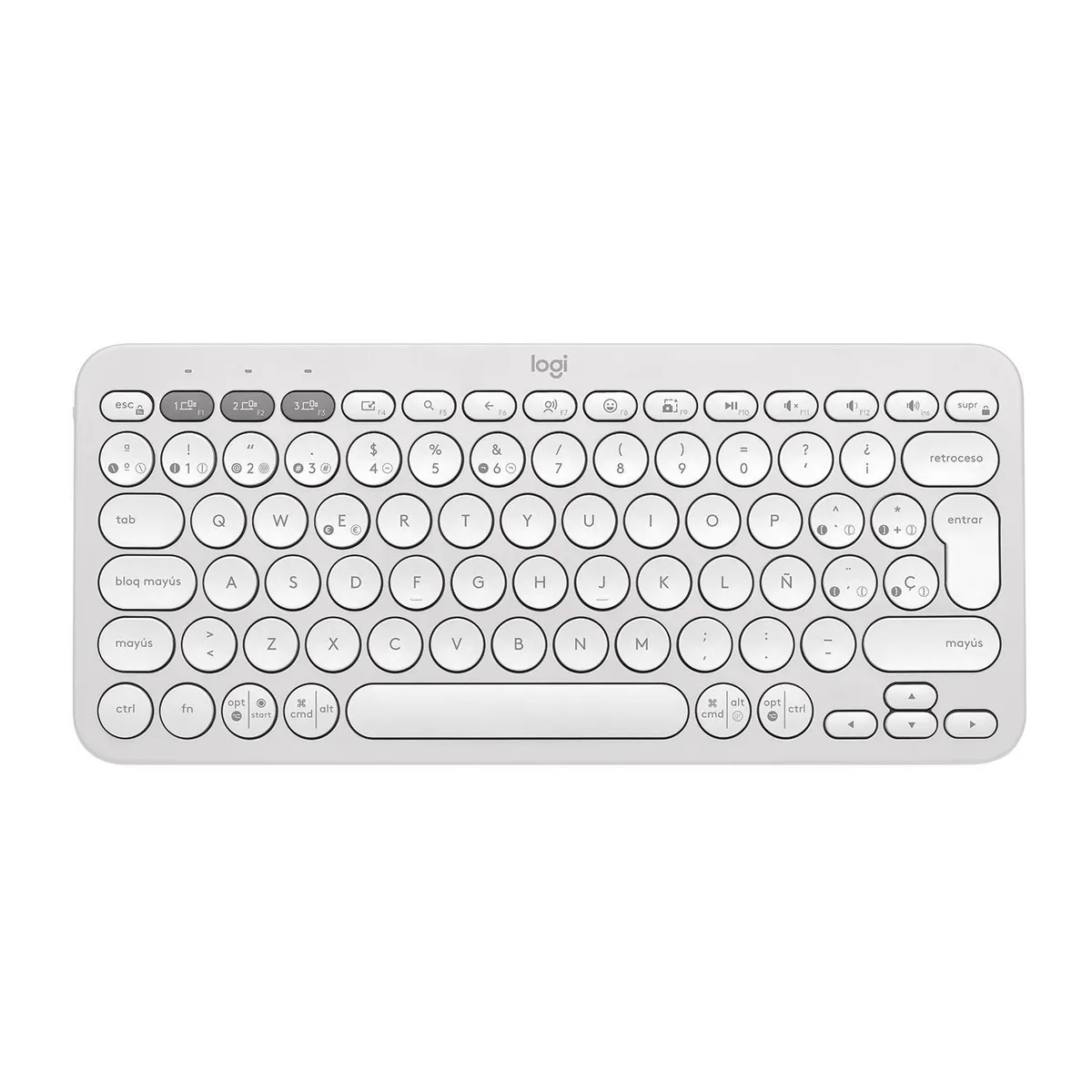 LOGITECH - Teclado bluetoth Pebble Keys 2 K380 blanco