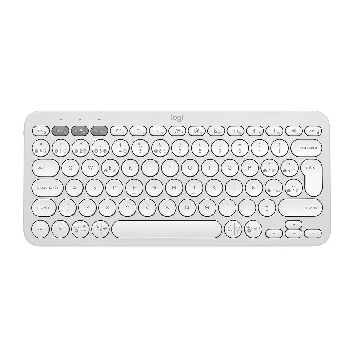 LOGITECH - Teclado bluetoth Pebble Keys 2 K380 blanco