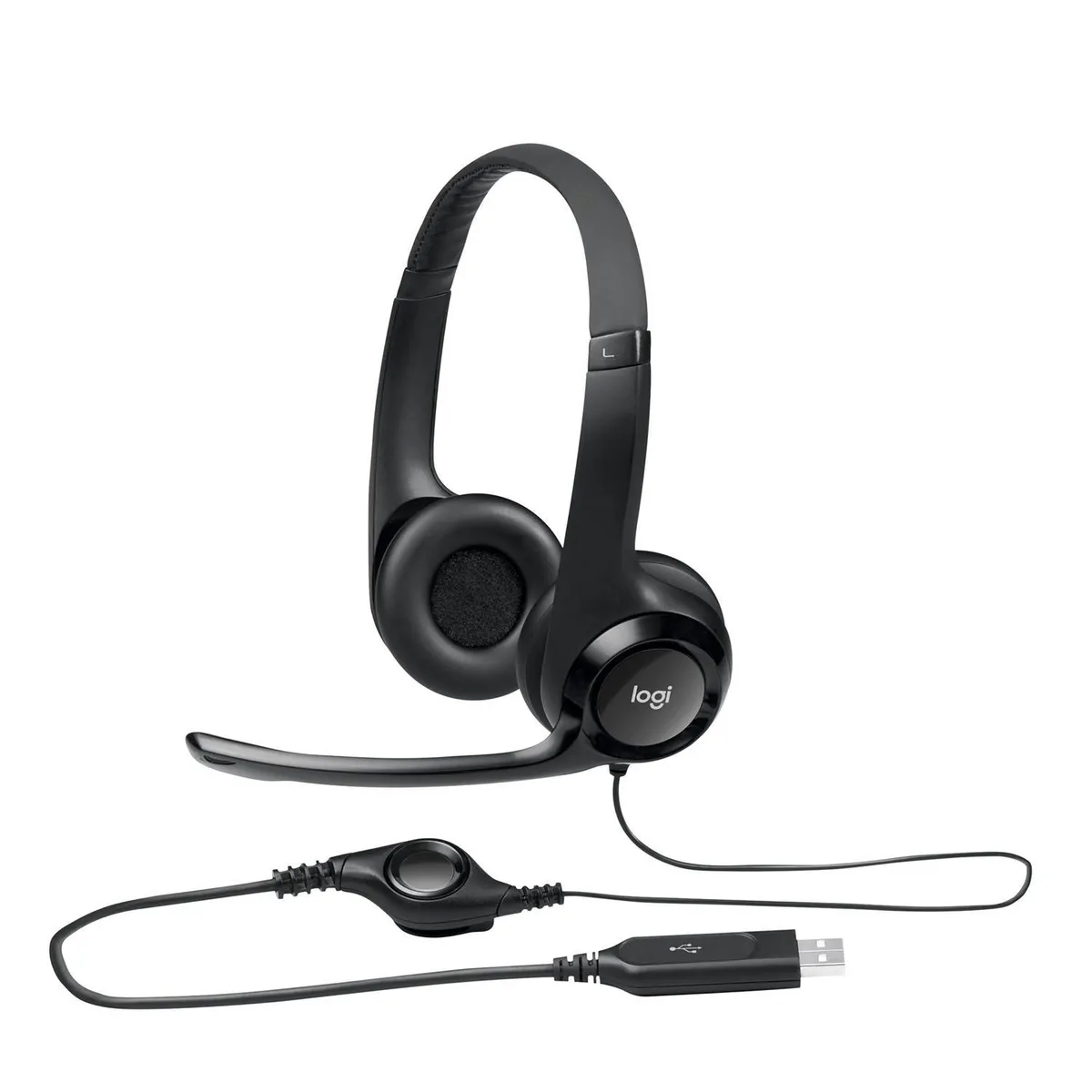 LOGITECH - Audífonos Headset USB H390 negro