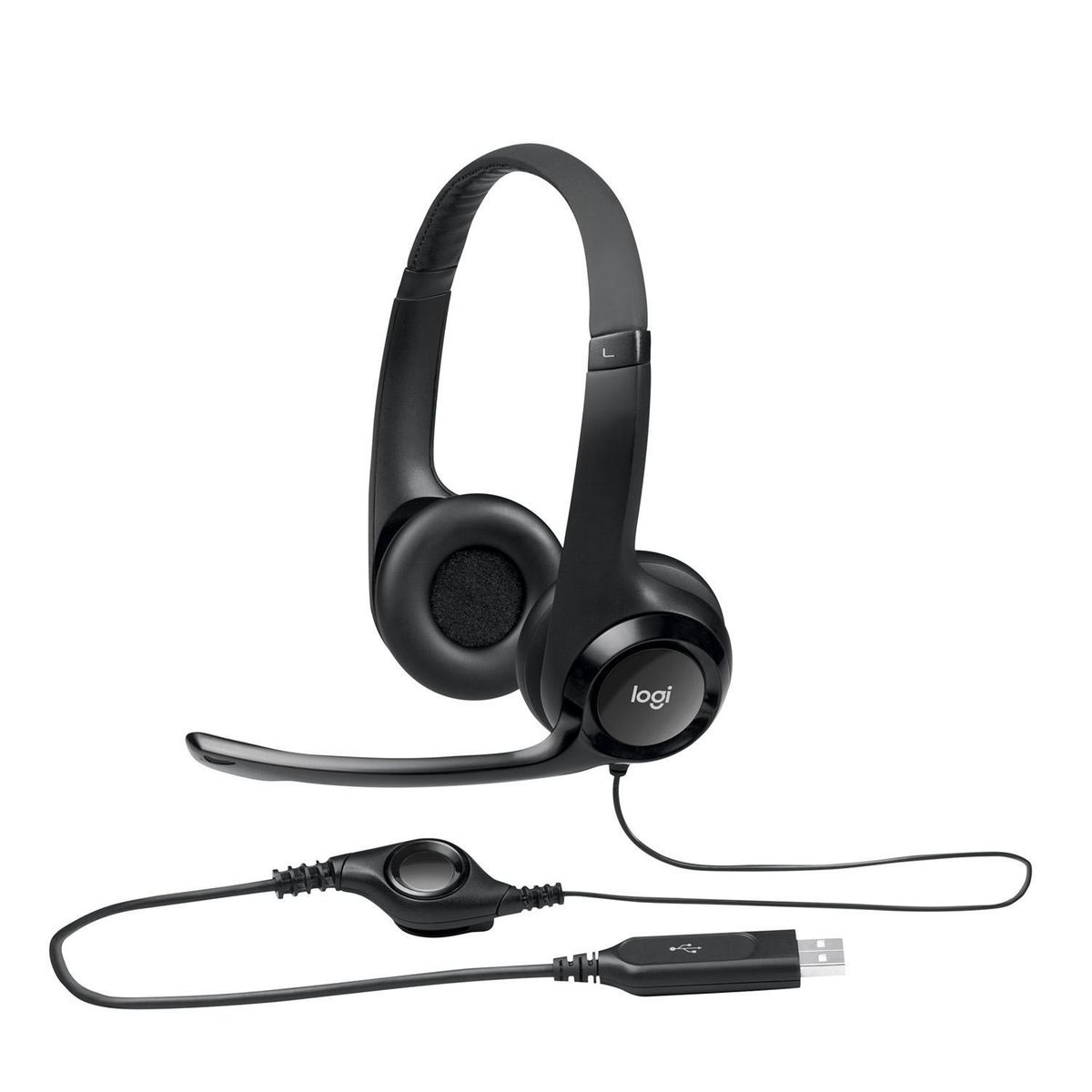 LOGITECH - Audífonos Headset USB H390 negro