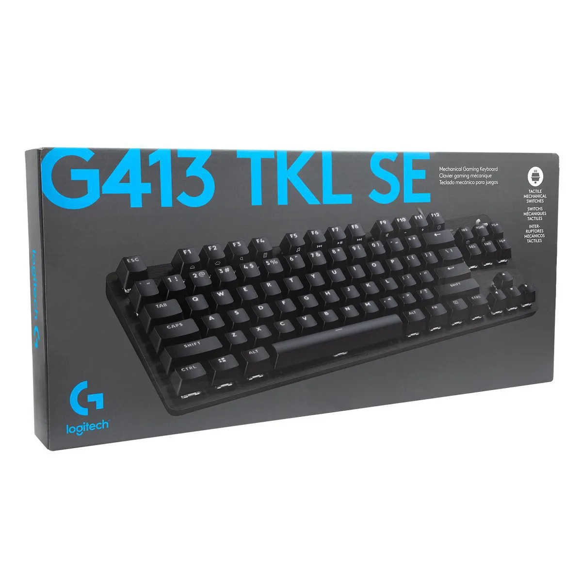 LOGITECH - Teclado gamer mecánico retroiluminado G413
