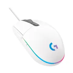LOGITECH - Mouse gamer G203 Lightsync blanco