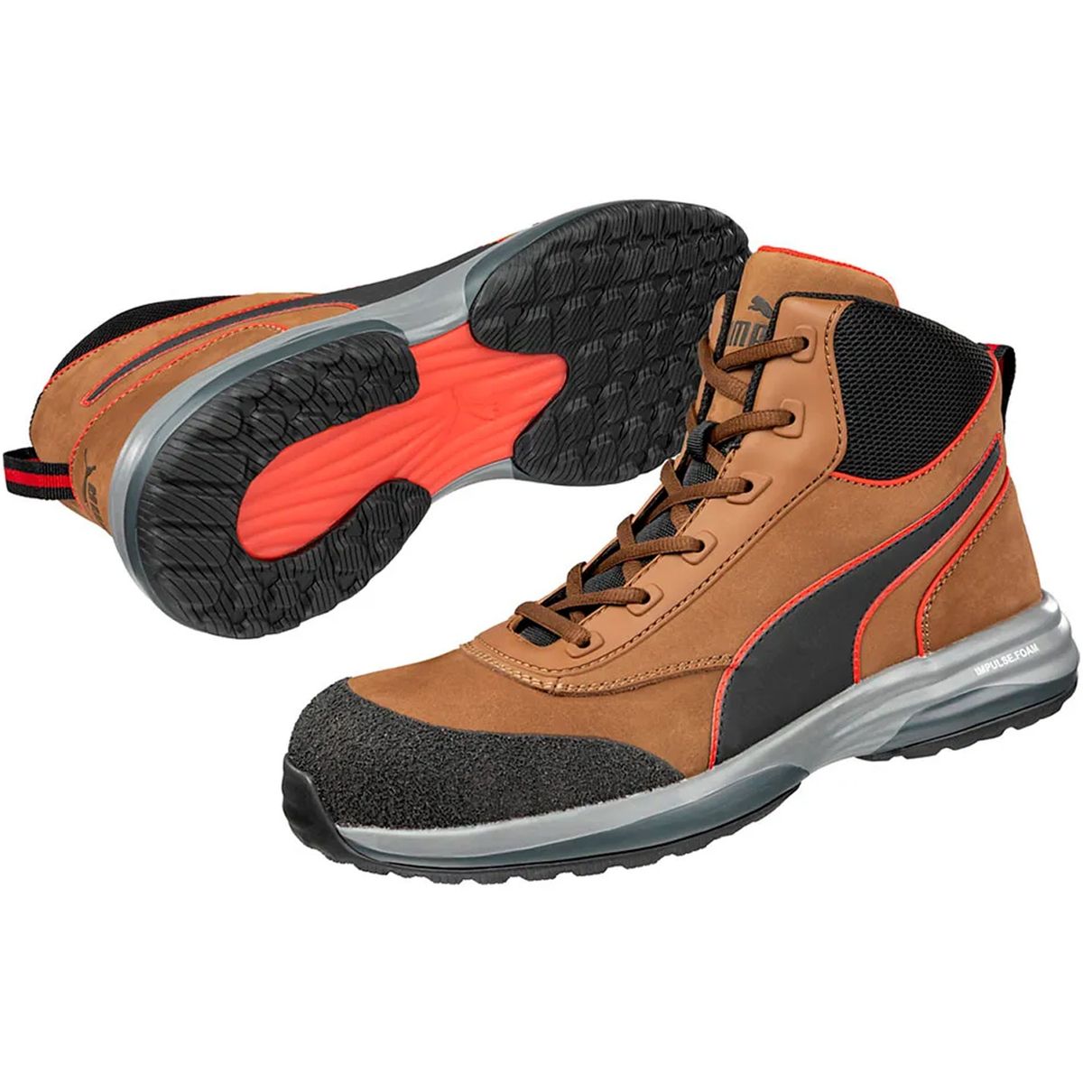 PUMA SAFETY - Botín de seguridad Unisex Talla 39 Rapid Brown