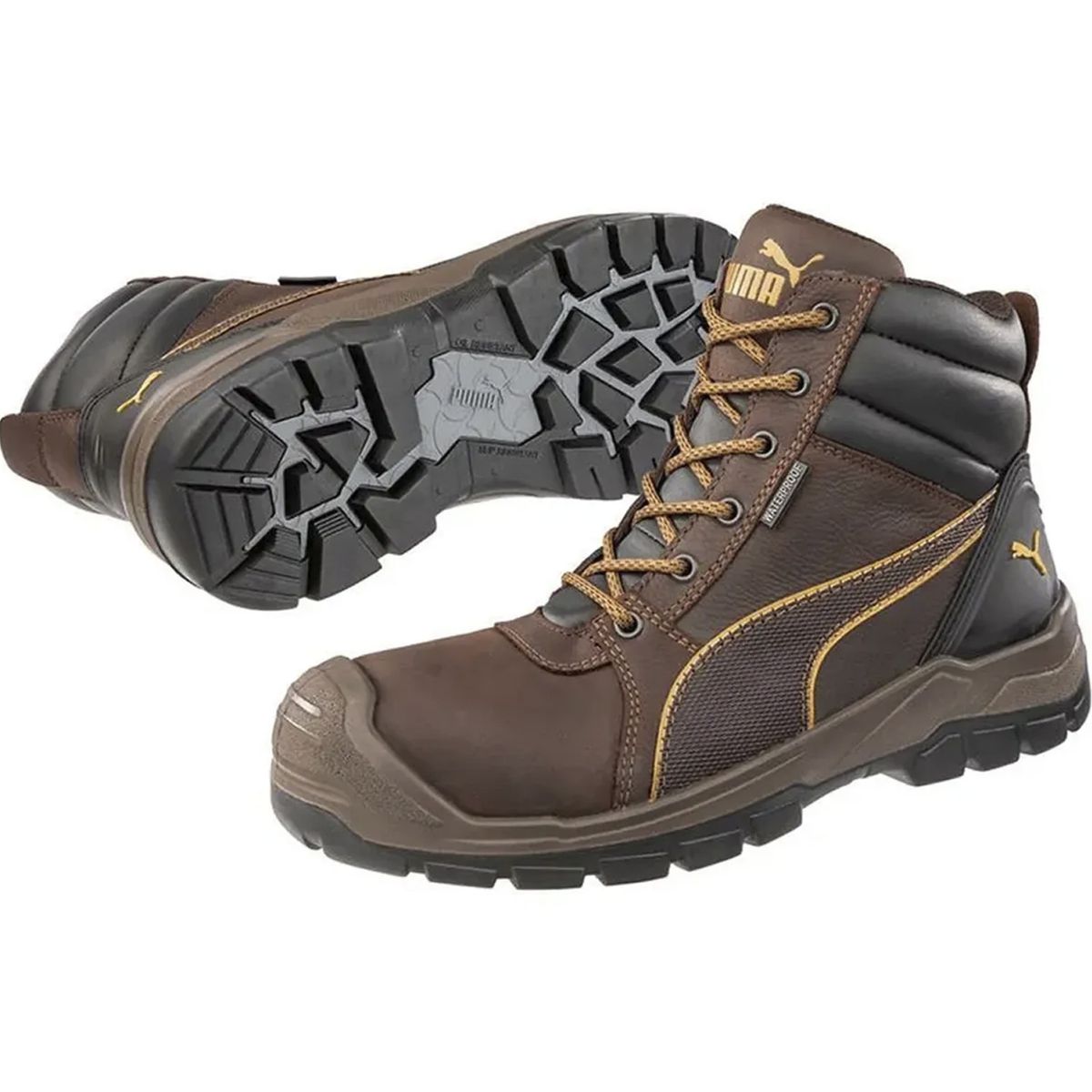 PUMA SAFETY - Botín de seguridad Unisex Talla 42 Tornado Brown