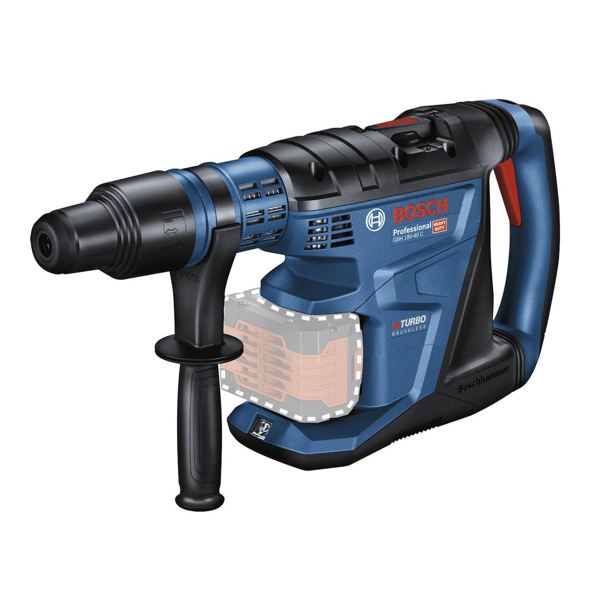 BOSCH - Rotomartillo BiTurbo GBH 18V-40 C