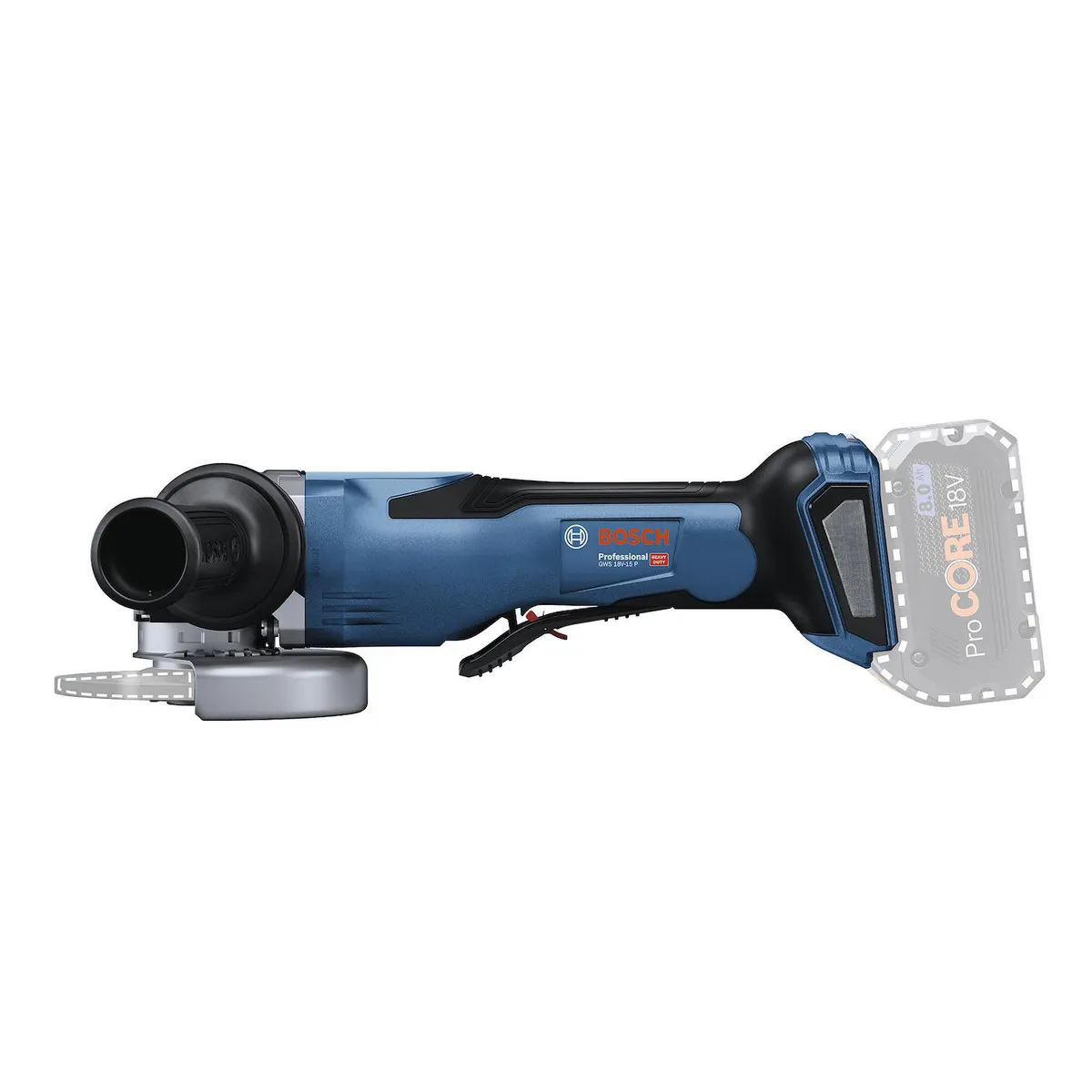 BOSCH - Esmeril angular BiTurbo GWS 18V-15 P