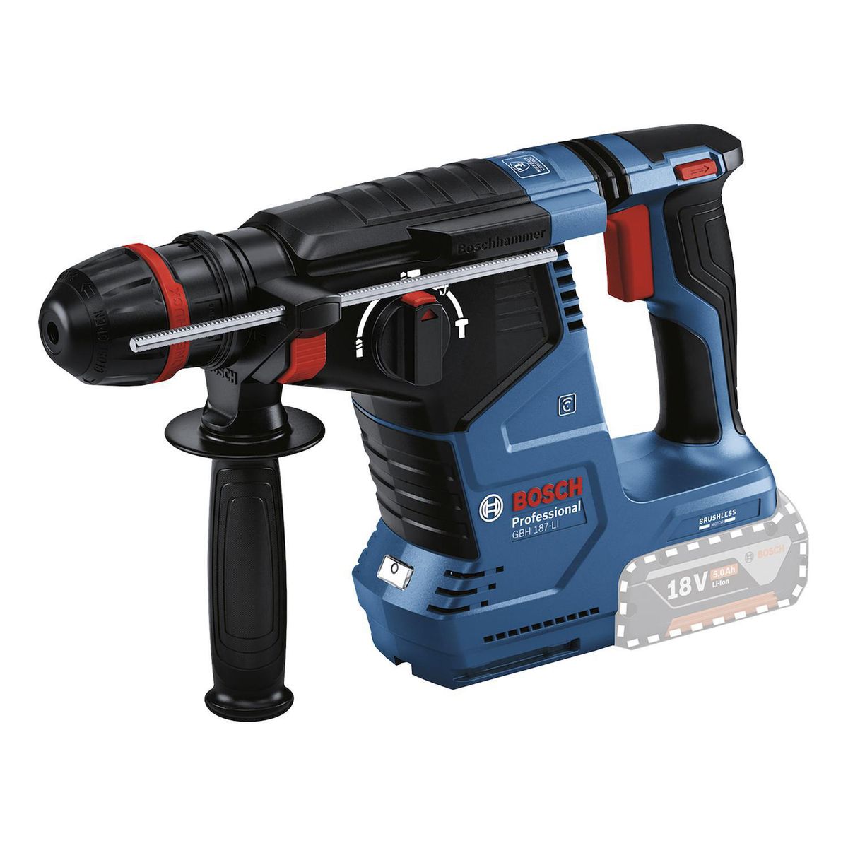 BOSCH - Rotomartillo inalámbrico de 18V GBH 187-LI
