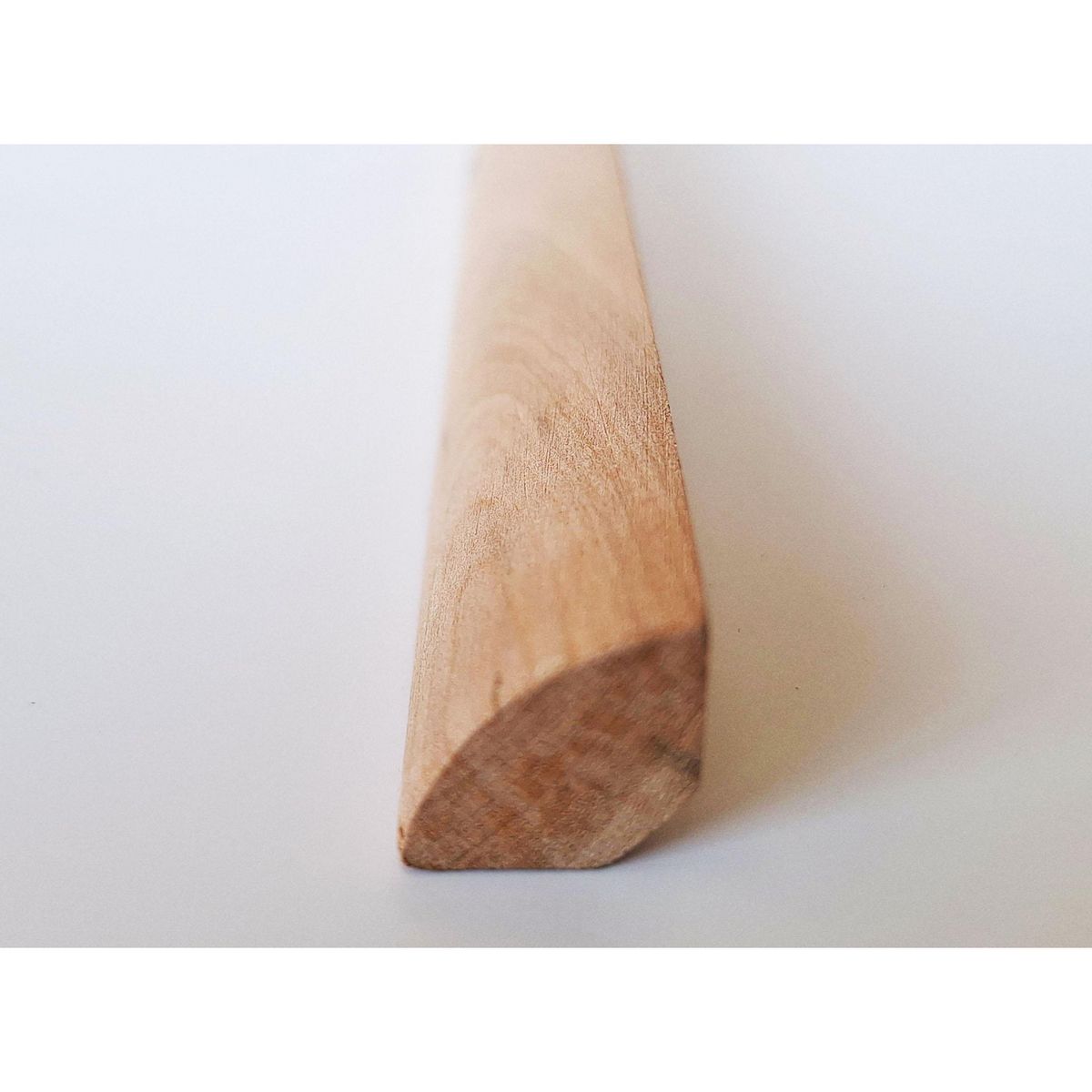 IGNISTERRA - Moldura 1/4 Rodón Madera Natural 15 mm 1.5x300 cm