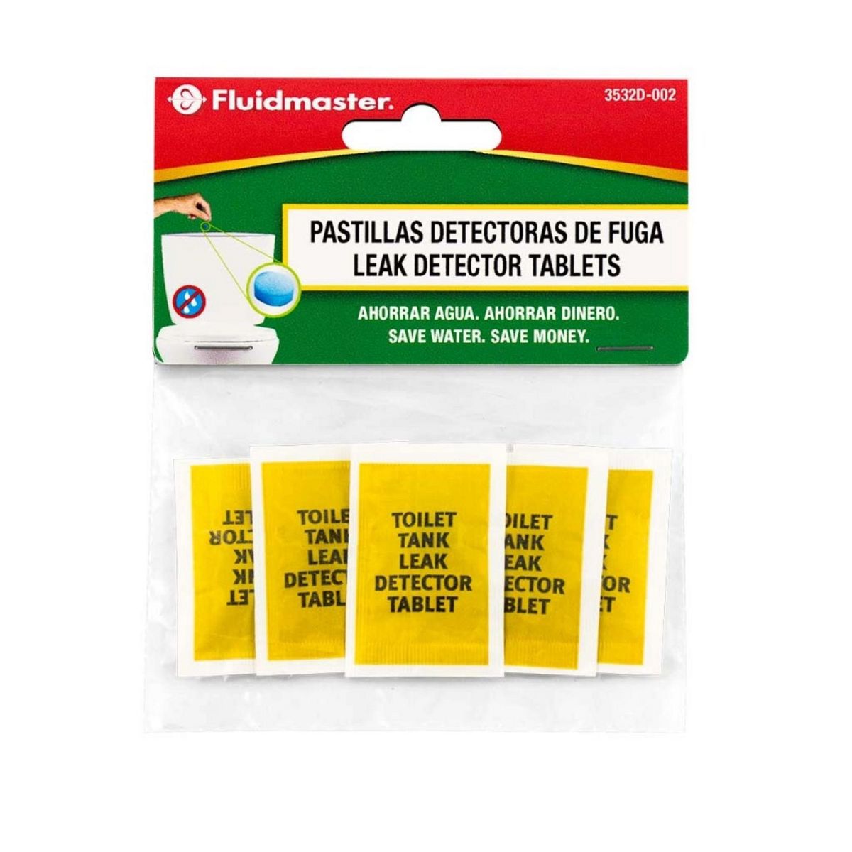 FLUIDMASTER - Pastillas Detectoras Fugas Agua Inodoro