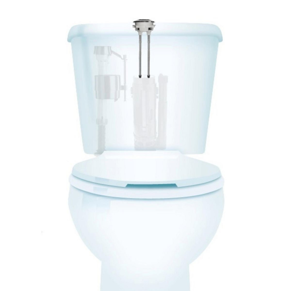 FLUIDMASTER - Botón Descarga Dual Cromado 48 Mm