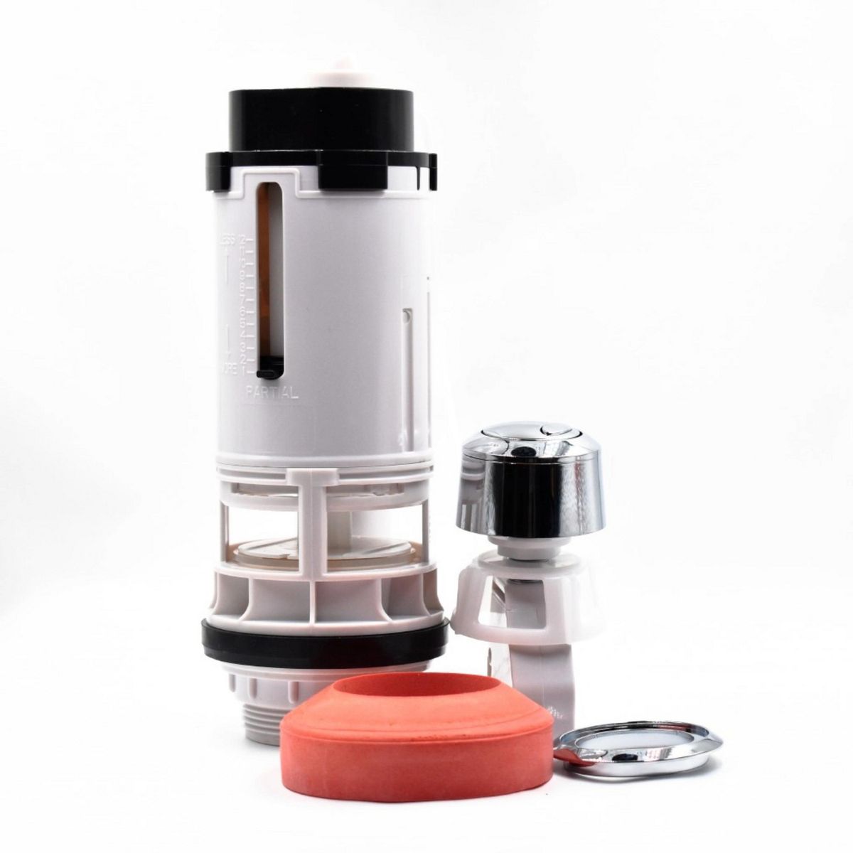 FLUIDMASTER - Válvula Descarga Dual Flush 2" Con Doble Botón y Cable