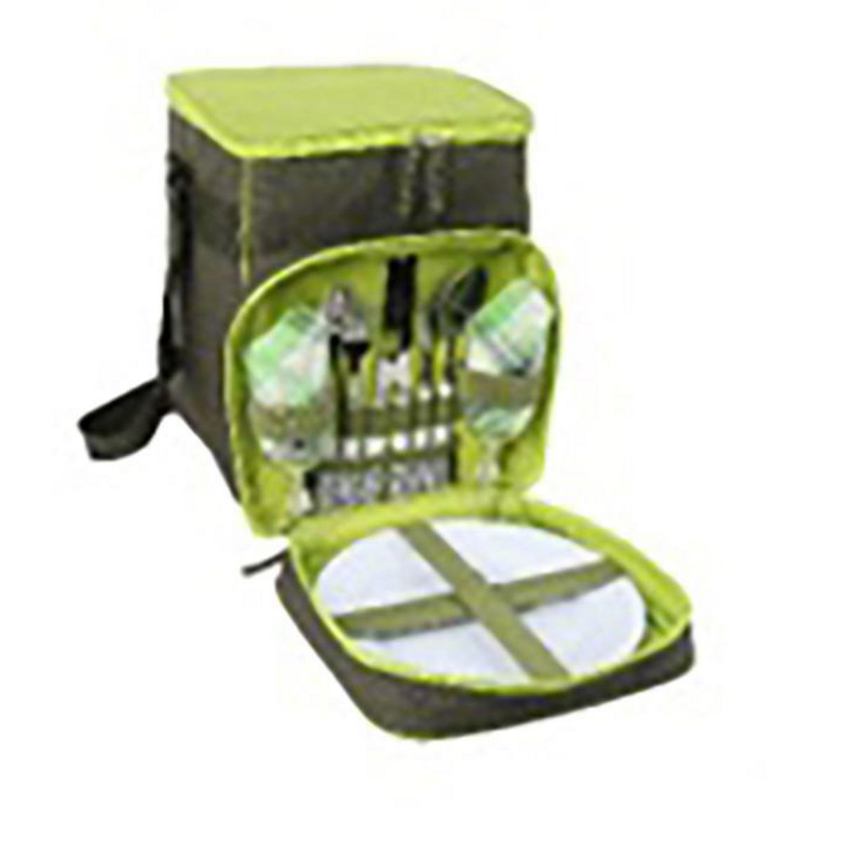 PRONOBEL - Bolso Térmico con Servicio 2 Personas 18 l Verde