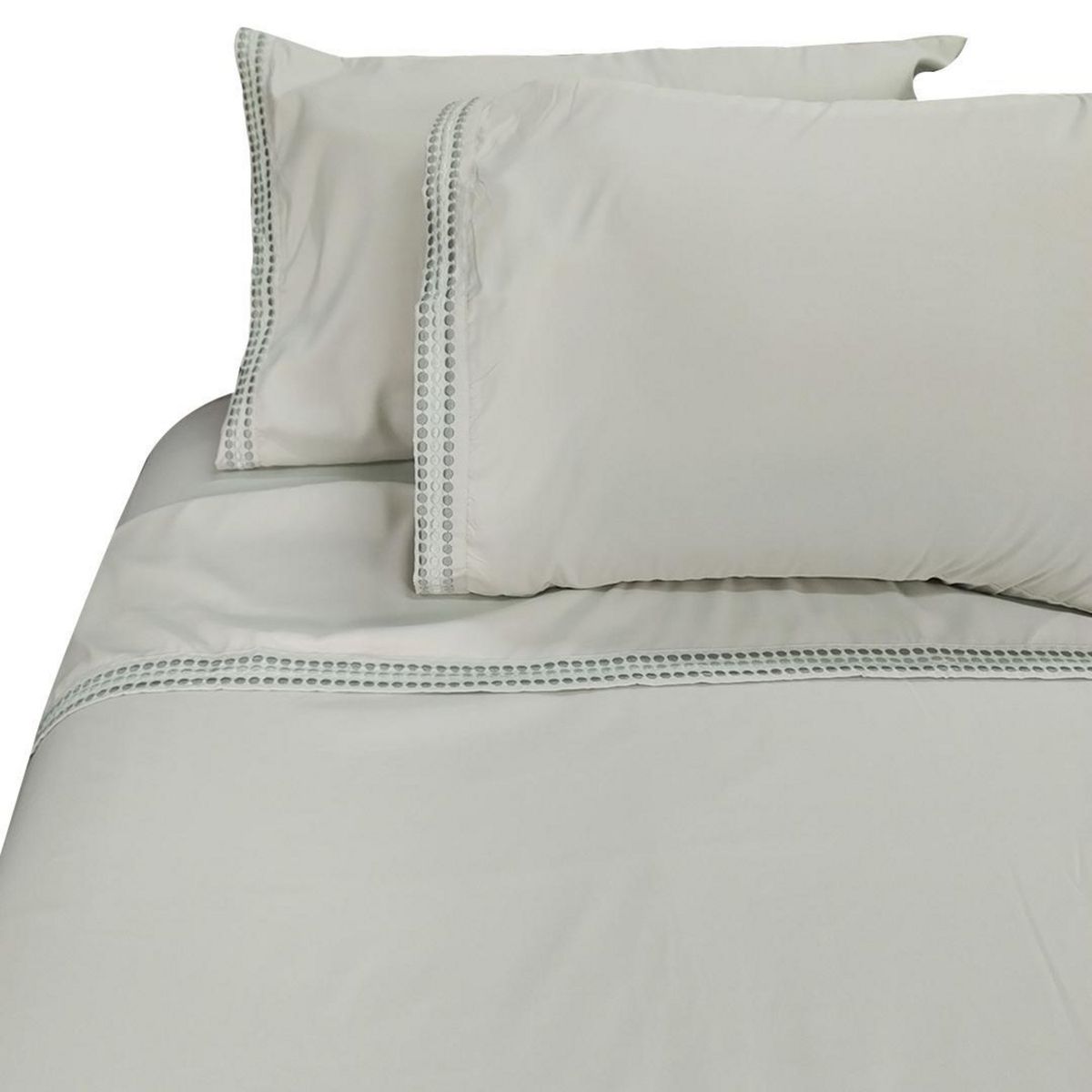 IDETEX - Sábana Bordada 2 plazas Verde